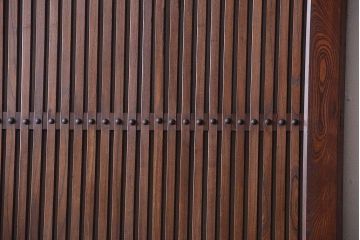 総欅製!明治大正期の古い蔵戸(玄関戸)
