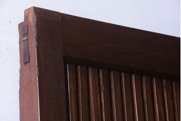 総欅製!明治大正期の古い蔵戸(玄関戸)