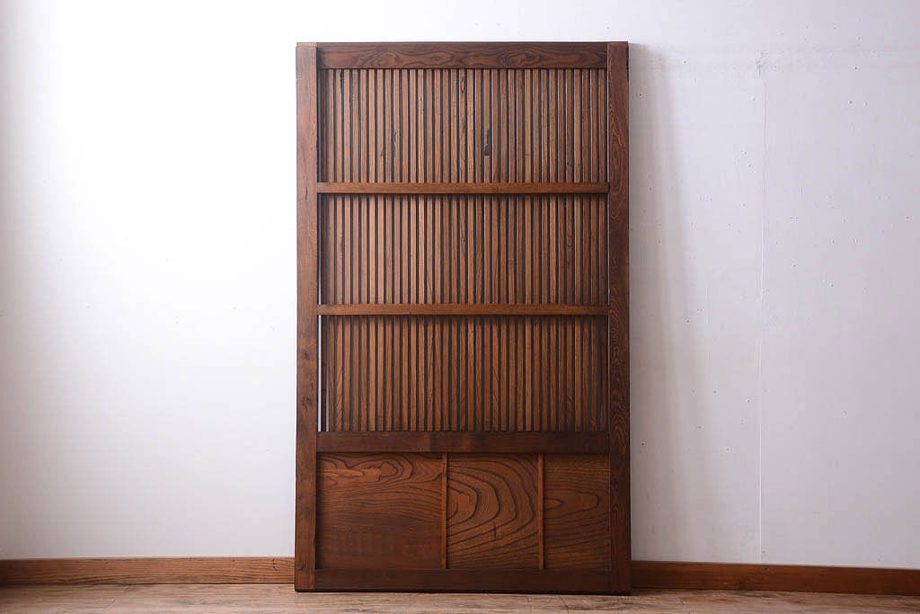 総欅製!明治大正期の古い蔵戸(玄関戸)