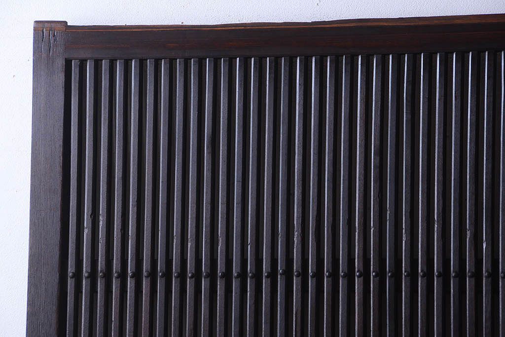 明治大正期　古民具・骨董　アンティーク蔵戸(玄関戸)