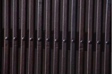 明治大正期　古民具・骨董　アンティーク蔵戸(玄関戸)