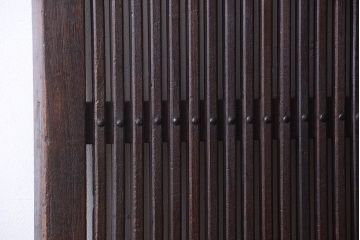 明治大正期　古民具・骨董　アンティーク蔵戸(玄関戸)