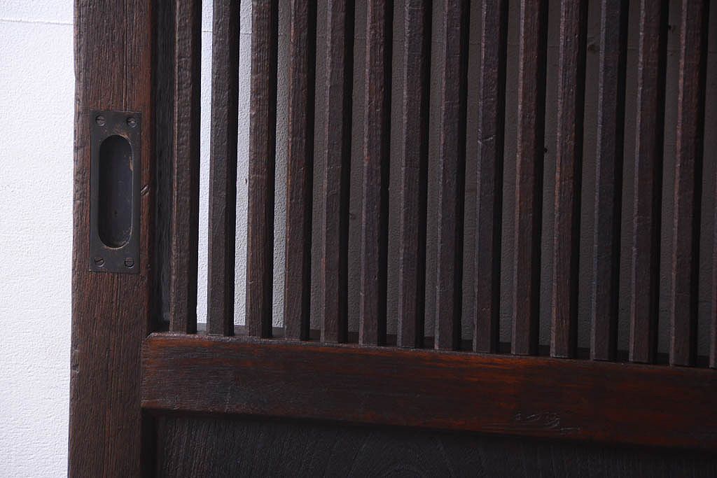 明治大正期　古民具・骨董　アンティーク蔵戸(玄関戸)