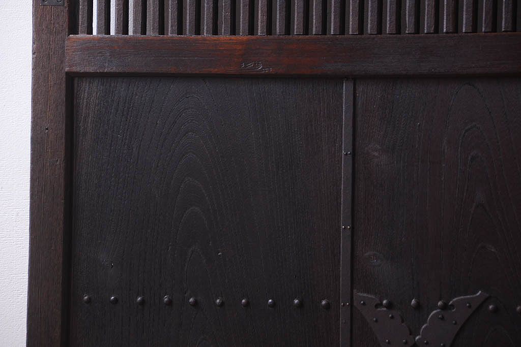 明治大正期　古民具・骨董　アンティーク蔵戸(玄関戸)