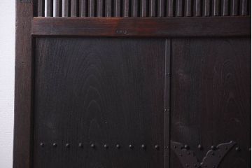 明治大正期　古民具・骨董　アンティーク蔵戸(玄関戸)