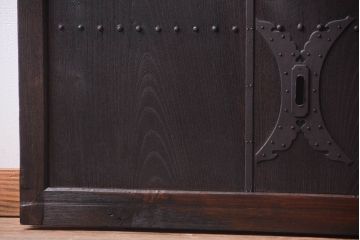 明治大正期　古民具・骨董　アンティーク蔵戸(玄関戸)