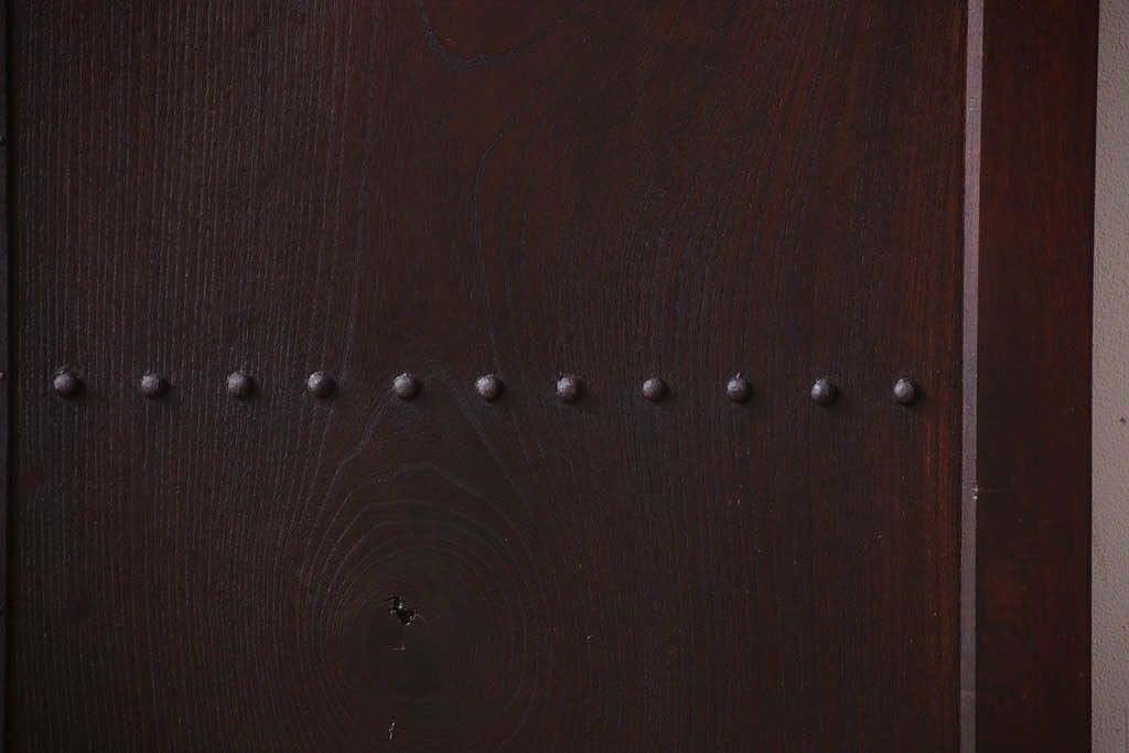 明治大正期　古民具・骨董　アンティーク蔵戸(玄関戸)