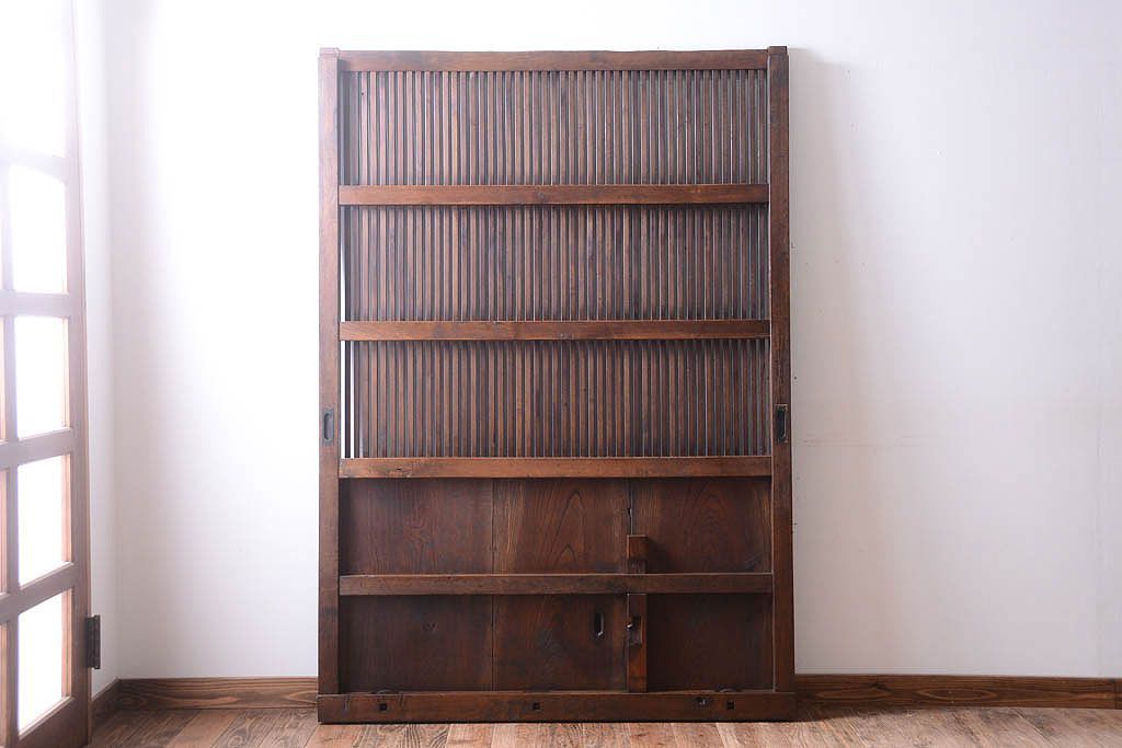 明治大正期　古民具・骨董　アンティーク蔵戸(玄関戸)