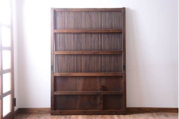 明治大正期　古民具・骨董　アンティーク蔵戸(玄関戸)