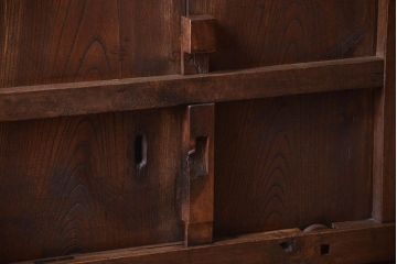 明治大正期　古民具・骨董　アンティーク蔵戸(玄関戸)