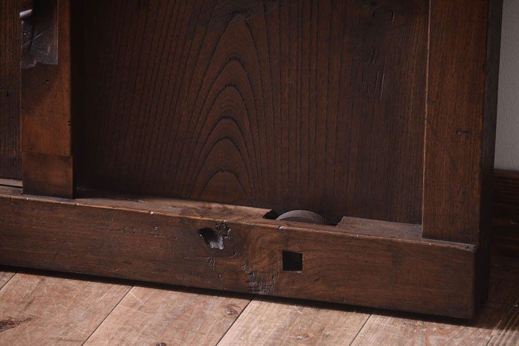 明治大正期　古民具・骨董　アンティーク蔵戸(玄関戸)