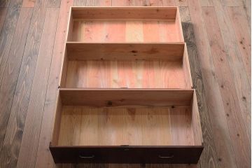 美品　前面栗材!シンプルなアンティーク衣装箪笥(チェスト)