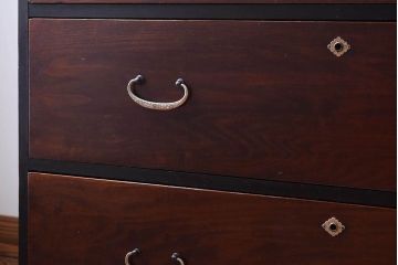 美品　前面栗材!シンプルなアンティーク衣装箪笥(チェスト)