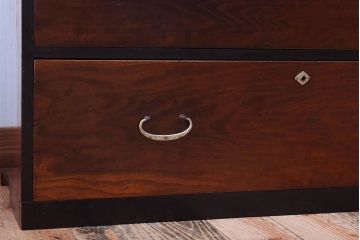 美品　前面栗材!シンプルなアンティーク衣装箪笥(チェスト)