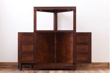 中古美品　松本民芸家具　隅棚I(定価約15万5千円)(1)