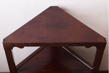 中古美品　松本民芸家具　隅棚I(定価約15万5千円)(1)