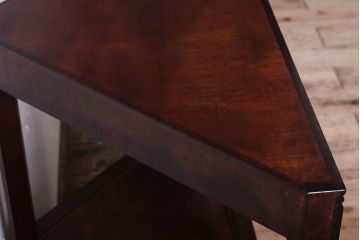 中古美品　松本民芸家具　隅棚I(定価約15万5千円)(1)