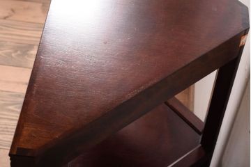 中古美品　松本民芸家具　隅棚I(定価約15万5千円)(1)