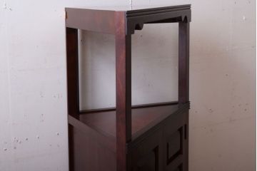 中古美品　松本民芸家具　隅棚I(定価約15万5千円)(1)