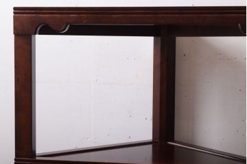 中古美品　松本民芸家具　隅棚I(定価約15万5千円)(1)