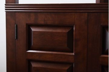 中古美品　松本民芸家具　隅棚I(定価約15万5千円)(1)