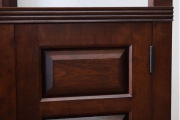 中古美品　松本民芸家具　隅棚I(定価約15万5千円)(1)