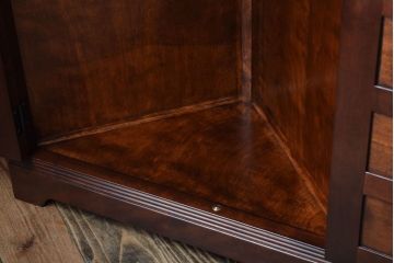 中古美品　松本民芸家具　隅棚I(定価約15万5千円)(1)