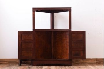 中古美品　松本民芸家具　隅棚I(定価約15万5千円)(2)