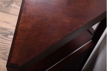 中古美品　松本民芸家具　隅棚I(定価約15万5千円)(2)