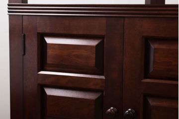 中古美品　松本民芸家具　隅棚I(定価約15万5千円)(2)