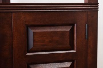 中古美品　松本民芸家具　隅棚I(定価約15万5千円)(2)