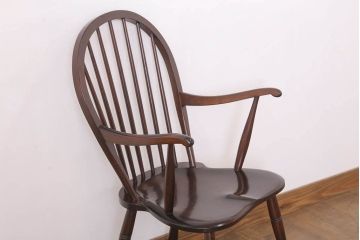 中古美品　松本民芸家具　#85型　リーチ型アームチェア(定価86000円)(1)