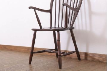 中古美品　松本民芸家具　#85型　リーチ型アームチェア(定価86000円)(1)