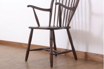 中古美品　松本民芸家具　#85型　リーチ型アームチェア(定価86000円)(2)