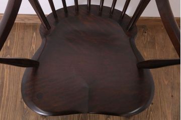 中古美品　松本民芸家具　#85型　リーチ型アームチェア(定価86000円)(2)