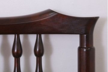 中古美品　松本民芸家具　#48型　ラッシ座面　スピンドルアームチェア(定価約14万9千円)(椅子)(1)