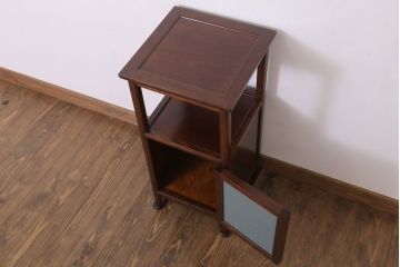 アンティーク雑貨　中古美品　松本民芸家具　A型電話台(定価約8万4千円)