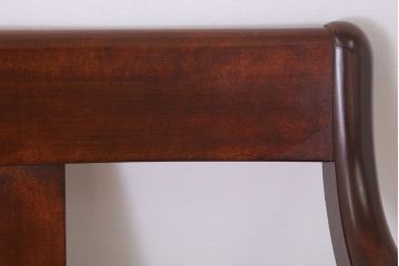 中古　松本民芸家具　77型　曲肘　ラッシ座面アームチェア(定価約18万円)(3)