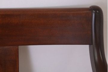 中古美品　松本民芸家具　77型　曲肘　ラッシ座面アームチェア(定価約18万円)(3)