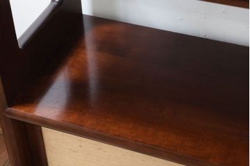 中古　松本民芸家具　上質な221型クズ布茶タンス?(定価約21万8千円)