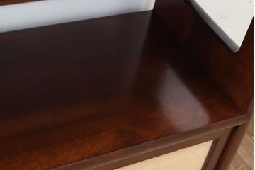 中古　松本民芸家具　上質な221型クズ布茶タンス?(定価約21万8千円)