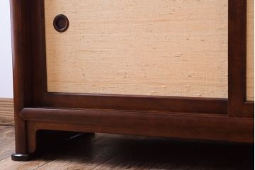 中古　松本民芸家具　上質な221型クズ布茶タンス?(定価約21万8千円)