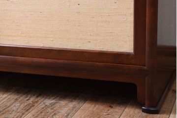 中古　松本民芸家具　上質な221型クズ布茶タンス?(定価約21万8千円)