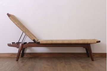 中古　美品　松本民芸家具　柳宗悦氏監修　#512型　ベンチ(長椅子、シェーズロング、寝イス、寝椅子)(定価約48万円)(R-022544)