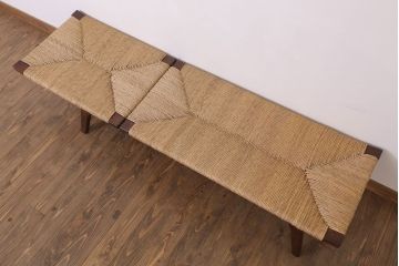 中古　美品　松本民芸家具　柳宗悦氏監修　#512型　ベンチ(長椅子、シェーズロング、寝イス、寝椅子)(定価約48万円)(R-022544)
