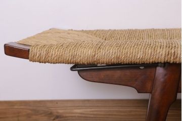 中古　美品　松本民芸家具　柳宗悦氏監修　#512型　ベンチ(長椅子、シェーズロング、寝イス、寝椅子)(定価約48万円)(R-022544)