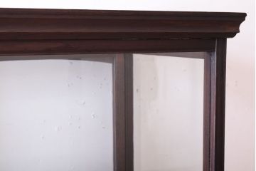 アンティーク家具　総栗材!大正ロマン　和製アンティークのガラスケース