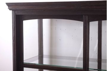 アンティーク家具　総栗材!大正ロマン　和製アンティークのガラスケース