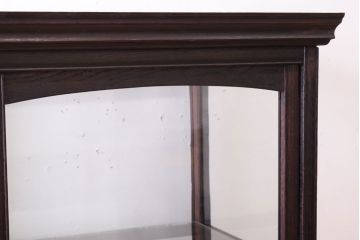 アンティーク家具　総栗材!大正ロマン　和製アンティークのガラスケース