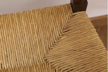 中古美品　松本民芸家具　#48型　ラッシ座面　スピンドルアームチェア(定価約14万9千円)(椅子)